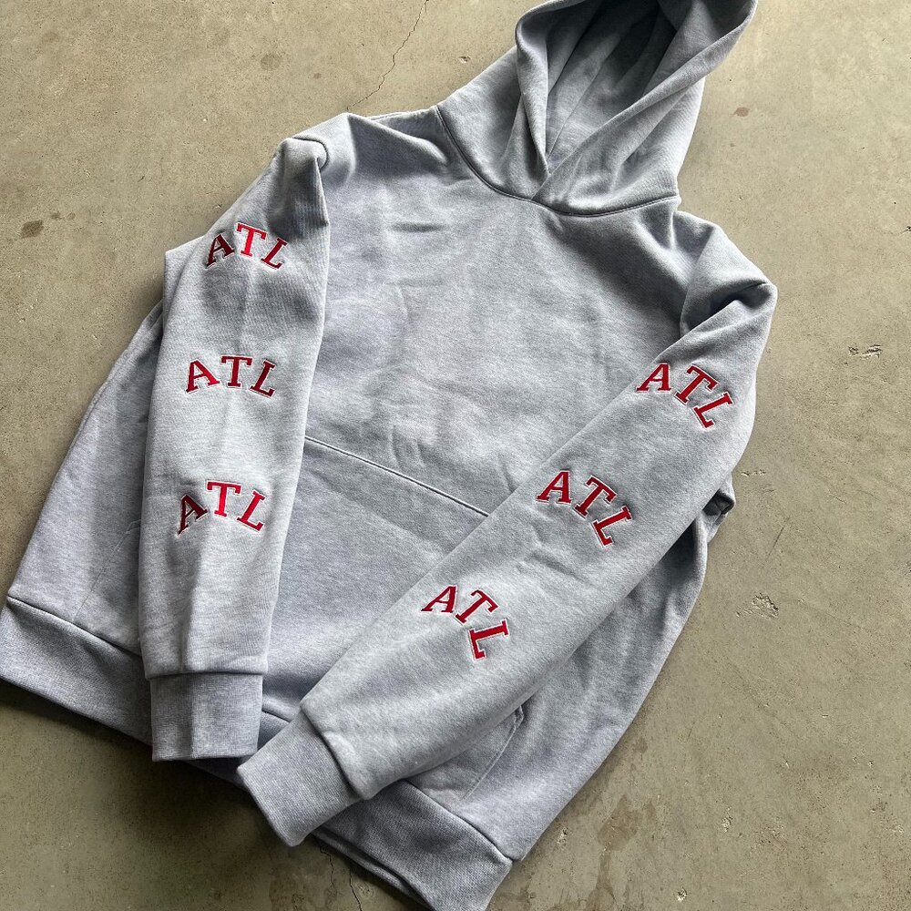 ATL ATL sleeves embroidered hoodie.